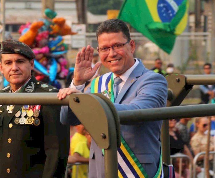 Marcos Rocha celebra 7 de Setembro em Porto Velho com desfile cívico-militar e forte presença popular