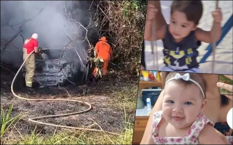 Bebês morrem e três adultos ficam feridos em acidente com carro incendiado em Seringueiras (RO)