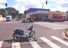 Motociclista fica ferida após ser atingida por veículo que fugiu do local em Vilhena