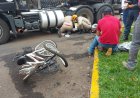 Ciclista fica ferido após ser atropelado por caminhão do Exército em Jaru