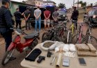 Operação da PM em Vilhena apreende drogas, recupera veículos furtados e leva quatro suspeitos para a UNISP