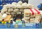 Casal é preso com mais de 80 quilos de drogas e arma durante operação da PM em Rondônia