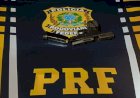 Homem é preso com pistola 9mm e munições durante fiscalização da PRF na BR-364