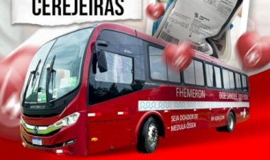 Campanha de Doação de Sangue será realizada em Cerejeiras nesta quarta (11) e quinta-feira (12)
