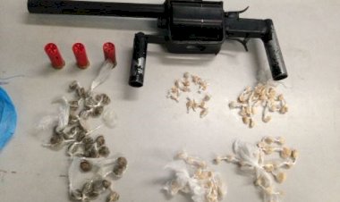 Homem é preso com arma artesanal e drogas no bairro São José, em Vilhena