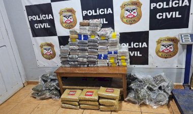 Polícia Civil apreende 100 kg de drogas durante operação em Guajará-Mirim