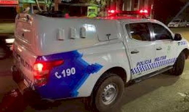 Briga de casal com garrafada e facas termina em caso de polícia em Vilhena