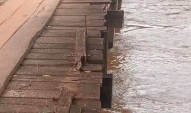 Ponte é incendiada em área rural de Chupinguaia após denúncias de risco de desabamento