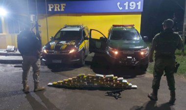 PRF apreende quase 40 kg de drogas após perseguição na BR-364 em Porto Velho