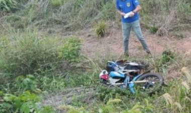 Mototaxista morre após perder o controle da motocicleta na RO-383, entre Rolim de Moura e Santa Luzia do Oeste