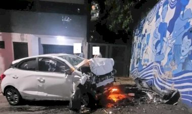 Motorista é preso por embriaguez após colidir contra muros de duas casas na zona Leste de Porto Velho