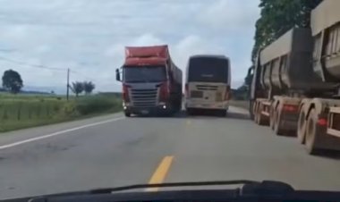 Motorista é afastado após ônibus da Saúde ser flagrado em alta velocidade na BR-364