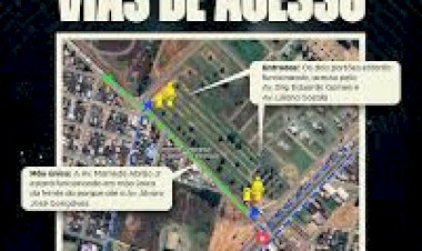 Trânsito terá mudanças no entorno do parque de exposições durante a ExpoVilhena