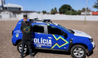 Homem é preso em flagrante após furtar bateria de caminhão em oficina de Vilhena