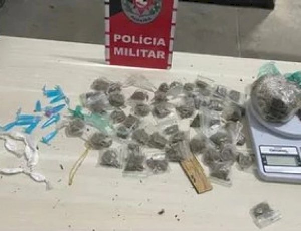 Polícia apreende drogas e prende suspeita de tráfico no bairro Bodanese, em Vilhena