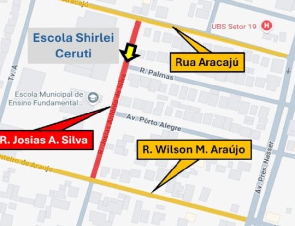 Ruas próximas a escolas passam a ter sentido único para aumentar segurança