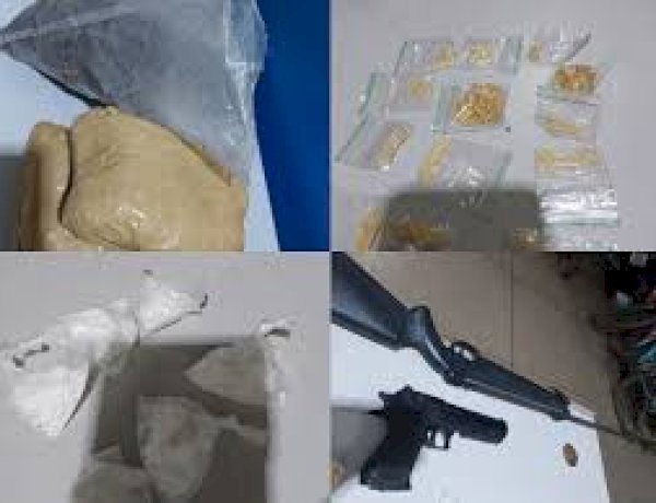 Polícia Militar prende dois suspeitos com droga e objetos ligados ao tráfico no Jardim Primavera, em Vilhena