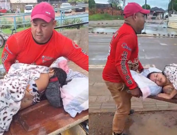 Família improvisa maca com porta e leva jovem ferida após demora de ambulância em Porto Velho
