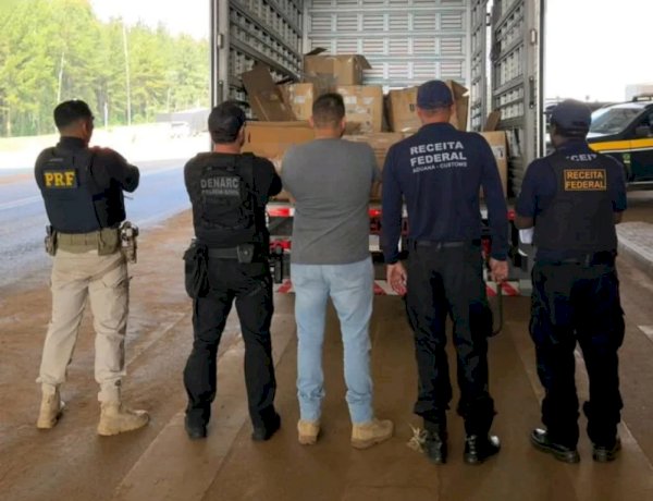 Operação integrada apreende cerca de 600 kg de droga escondida em carga na BR-364 em Vilhena