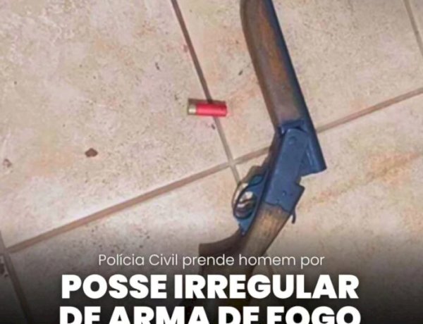 Homem é preso com espingarda durante operação da Polícia Civil em reserva extrativista de Guajará-Mirim