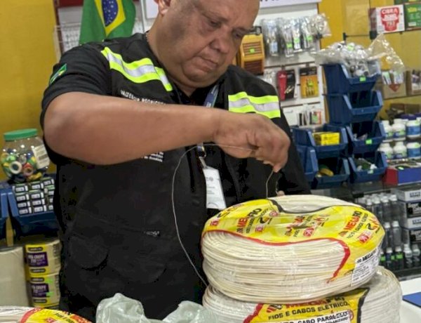 Fiscalização apreende materiais elétricos irregulares e reforça segurança do consumidor em Rondônia
