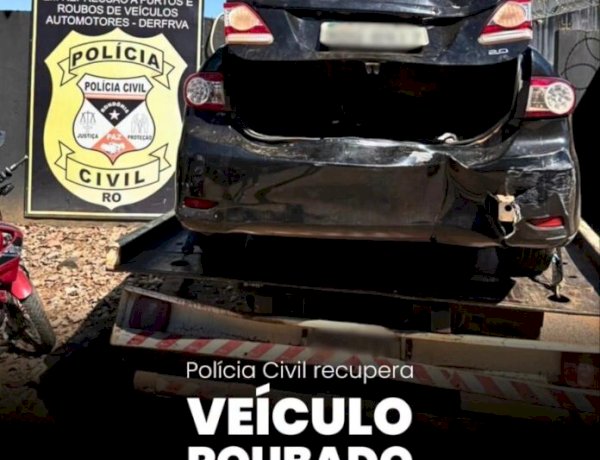 Polícia Civil recupera veículo roubado e intensifica buscas por envolvidos no crime em Rondônia