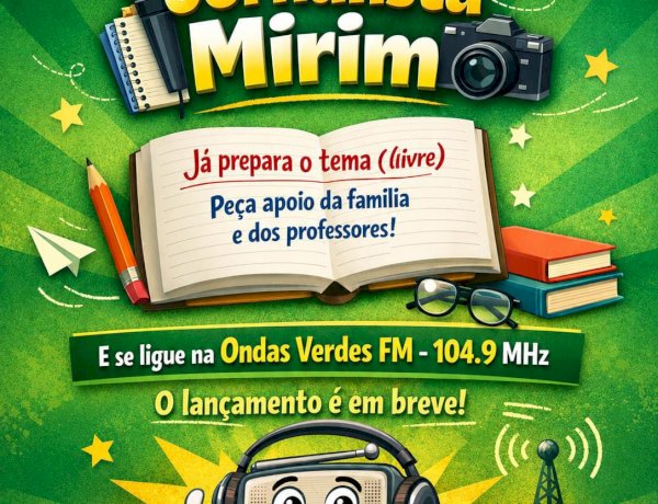 Projeto Jornalista Mirim abrirá inscrições em Cerejeiras com R$ 3 mil em premiação