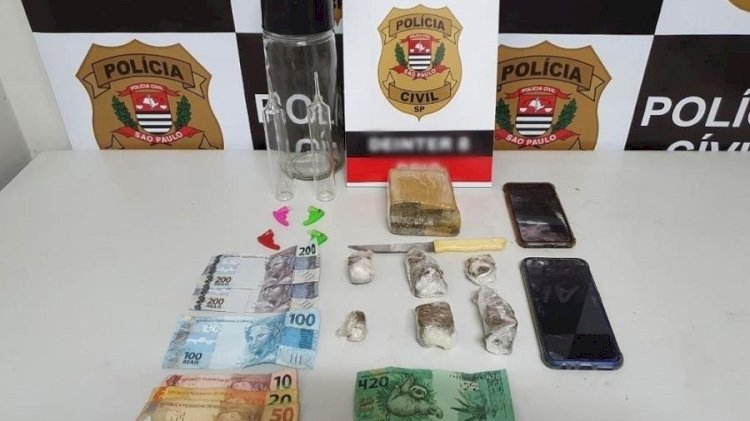 Homem é preso por tráfico com drogas, dinheiro e eletrônicos após tentar fugir da polícia em Vilhena