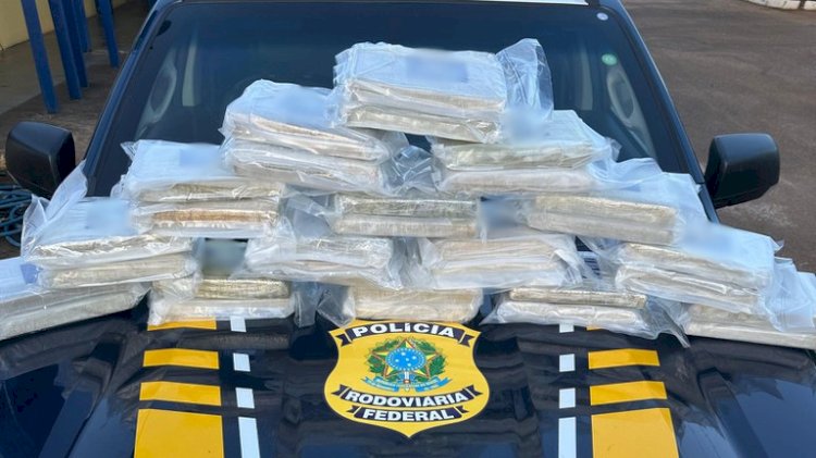 PRF apreende quase 33 kg de maconha em ônibus interestadual em Porto Velho