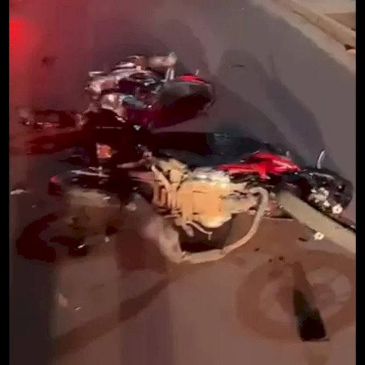 Colisão entre três motos mata jovem de 27 anos e deixa dois gravemente feridos em Cacoal