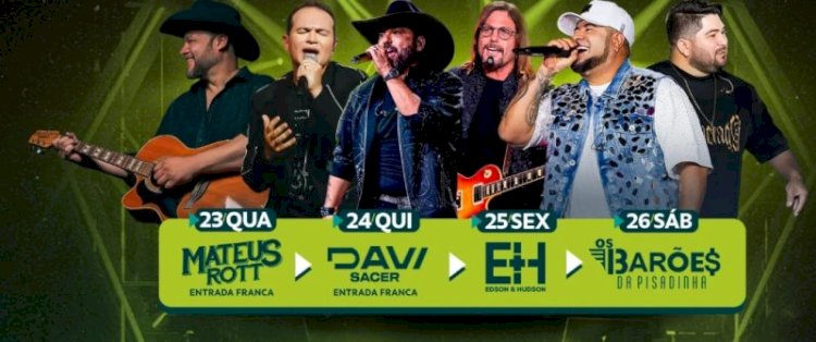 Sicoob Agroshow começa quarta-feira em Vilhena com entrada gratuita e atrações musicais até sábado