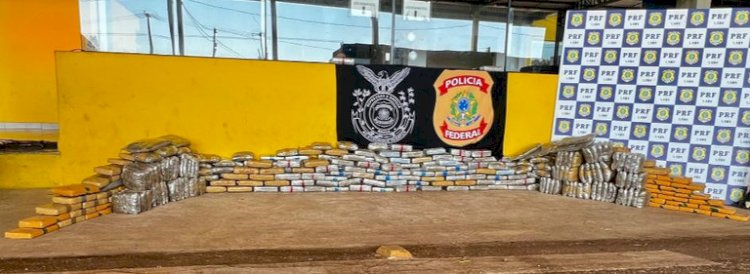 PF e PRF Prendem Homem com 350 kg de Maconha em Caminhão na BR-364, em Rondônia