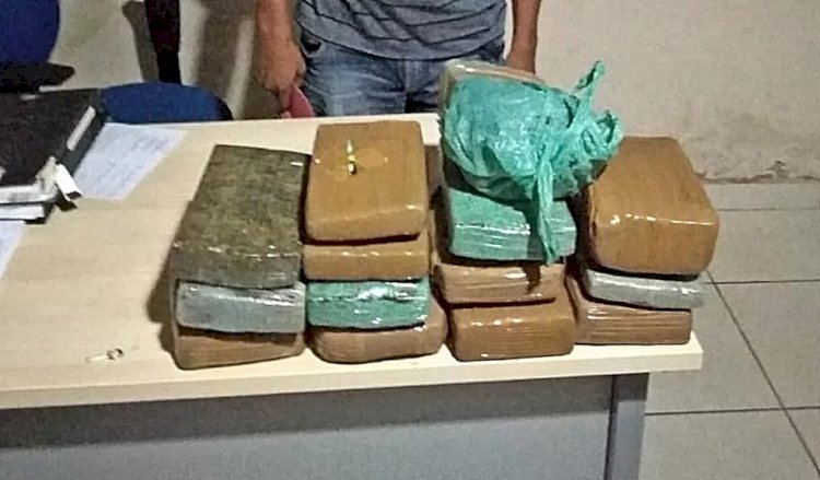 PRF apreende quase 14 kg de maconha em Guajará-Mirim com apoio do BPFRON