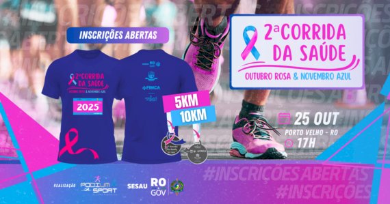 Governo de Rondônia abre inscrições para 2ª Corrida da Saúde com gesto solidário: doar sangue para participar