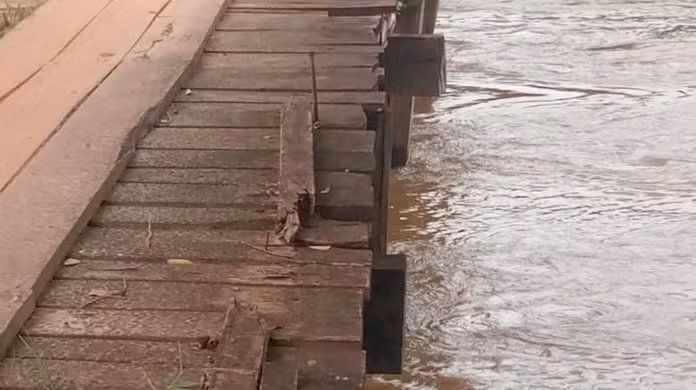 Ponte é incendiada em área rural de Chupinguaia após denúncias de risco de desabamento