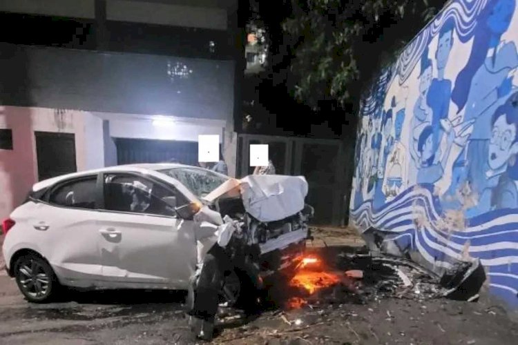 Motorista é preso por embriaguez após colidir contra muros de duas casas na zona Leste de Porto Velho