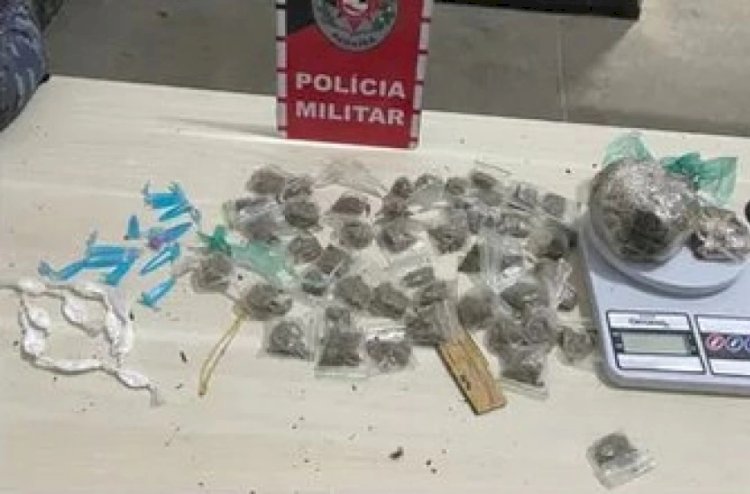 Polícia apreende drogas e prende suspeita de tráfico no bairro Bodanese, em Vilhena