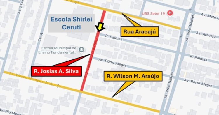 Ruas próximas a escolas passam a ter sentido único para aumentar segurança