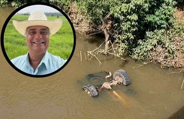 Pecuarista morre após veículo cair de ponte na RO-257, em Rondônia