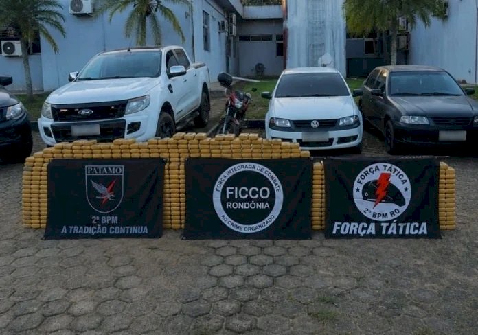 Operação integrada apreende mais de 276 kg de drogas e prende quatro suspeitos em Ji-Paraná