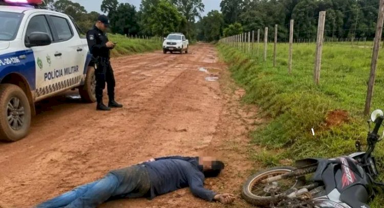 Trabalhador de 49 anos morre após sofrer mal súbito enquanto pilotava moto em área rural